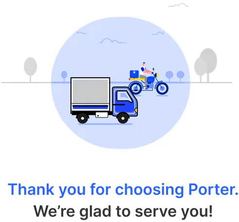 Porter delivery